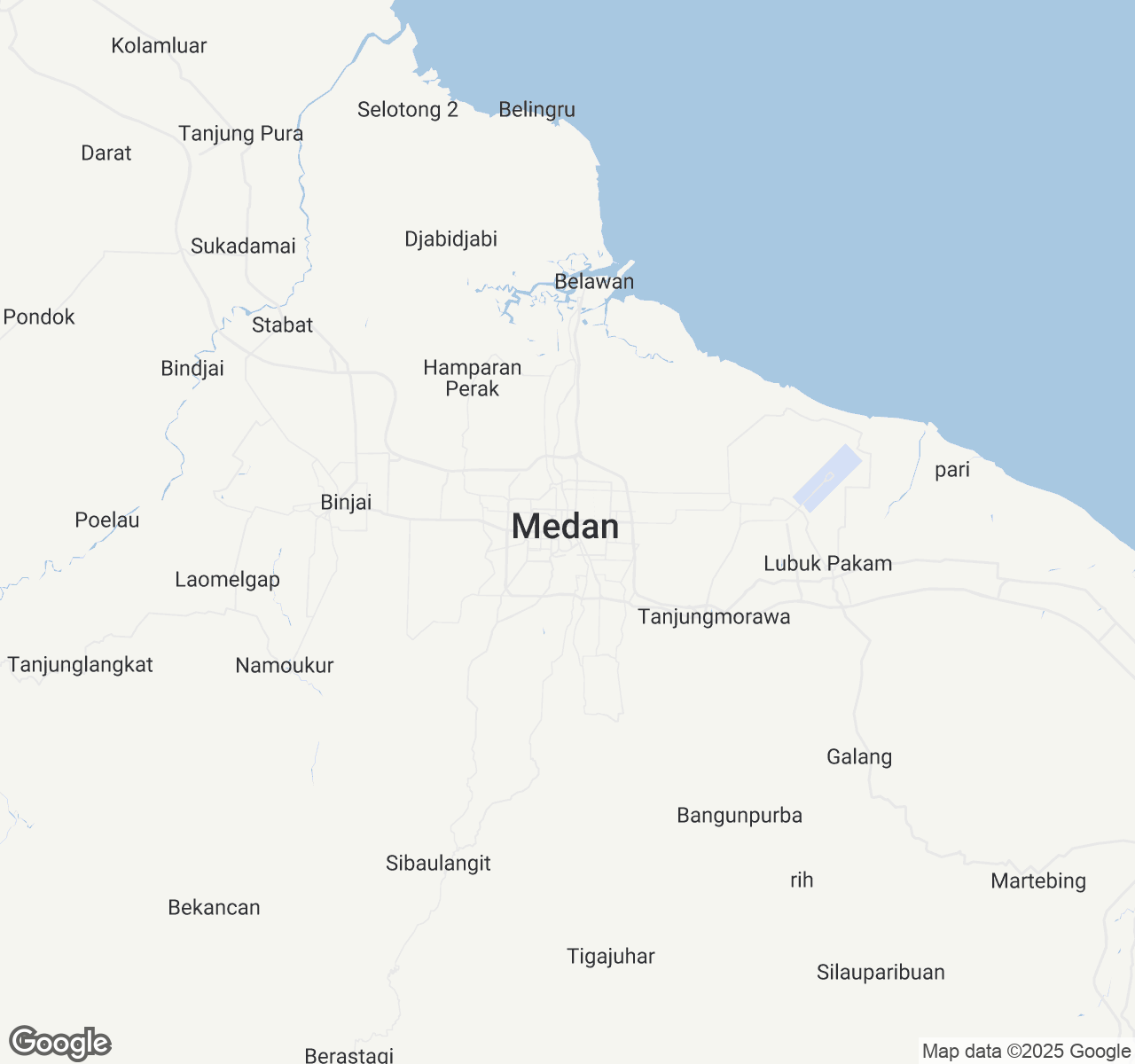 Map of Medan