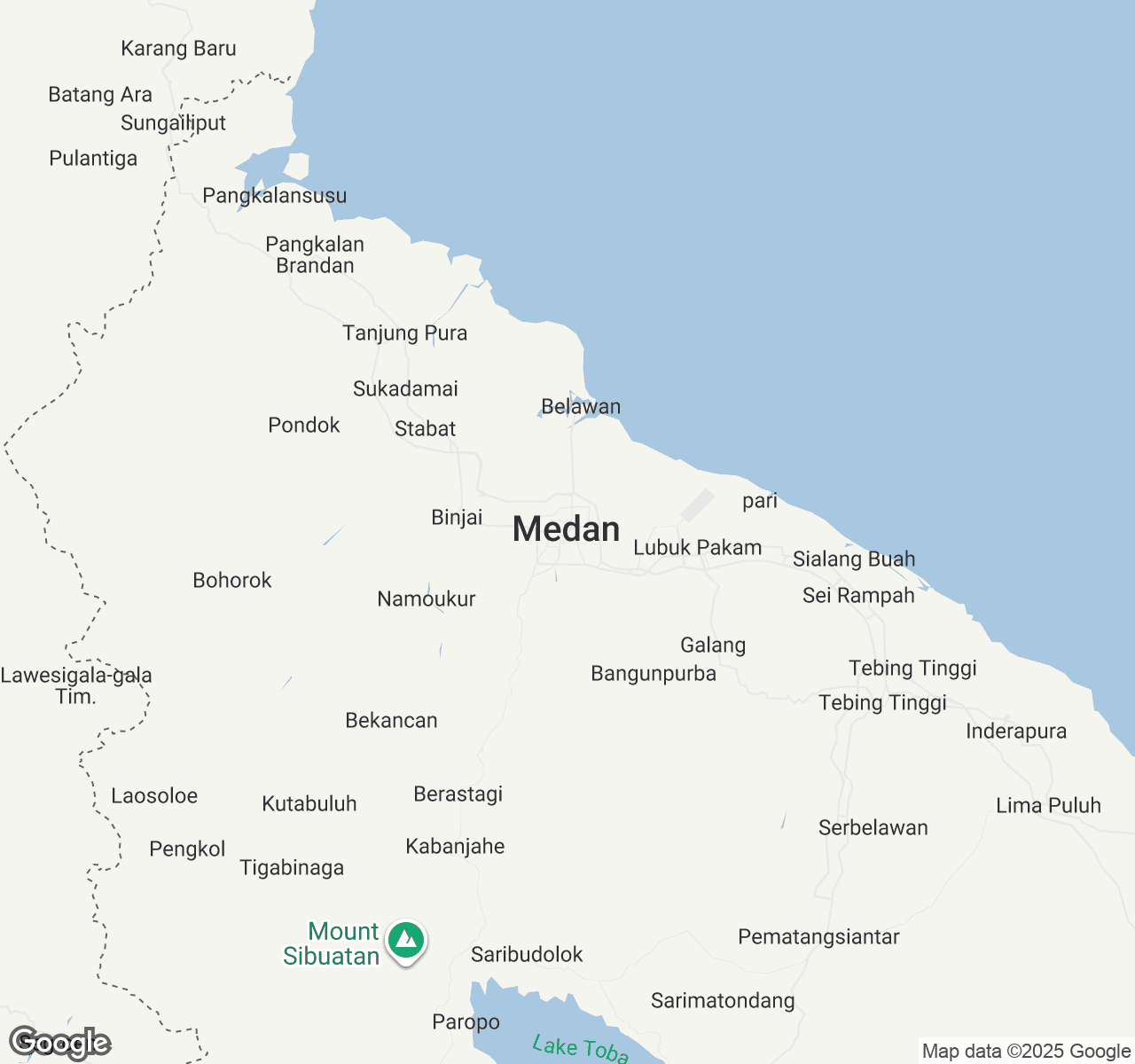 Map of Medan